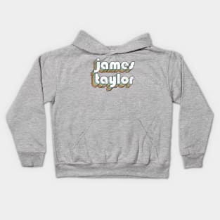 James Taylor - Retro Rainbow Letters Kids Hoodie